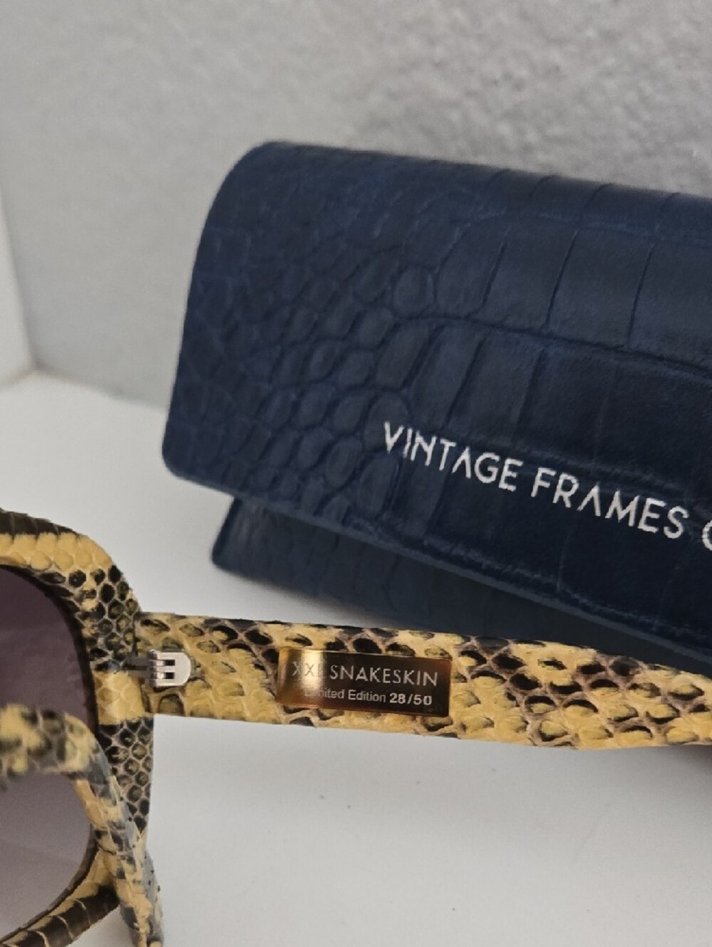 LIMITED EDITION Snake-Skin Sunglasses - Picture 3 of 3